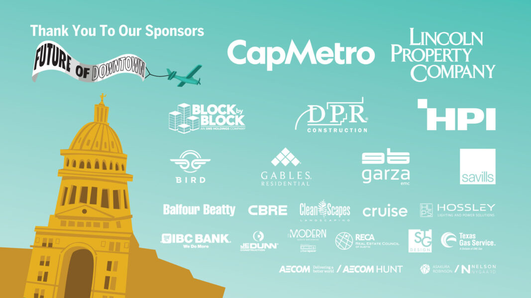 downtown austin alliance's future of downtown 2023 sponsors