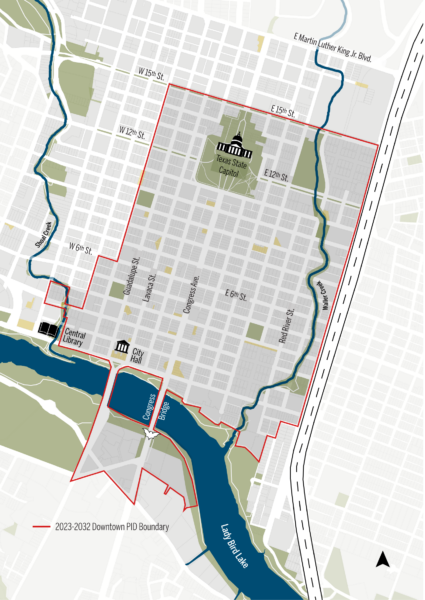 Downtown Austin Public Improvement District Boundaries 2023-2032