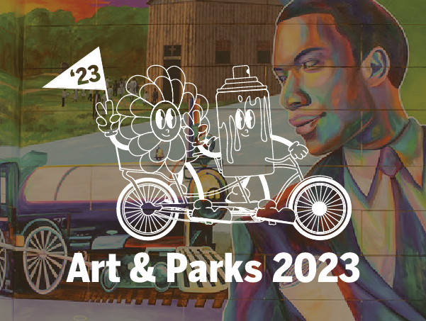art and parks 2023 logo by the downtown austin alliance