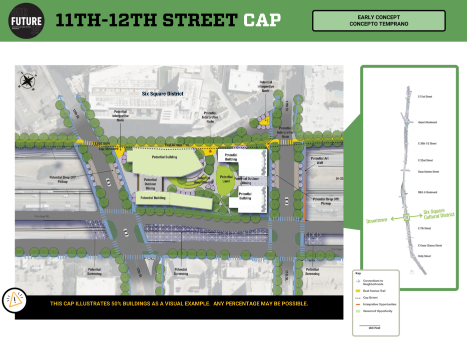 Design of the 11th Street - 12th Street Cap by Our Future 35