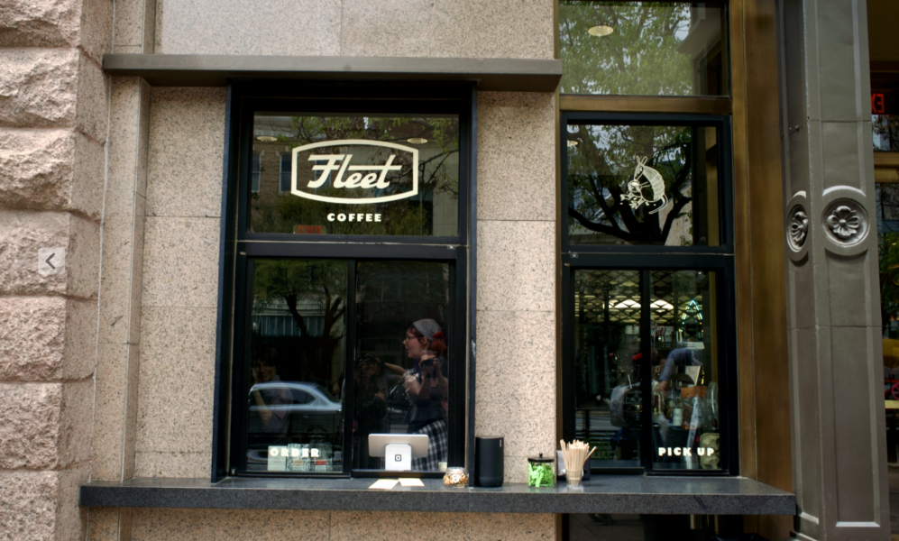 Fleet Coffee downtown Austin storefront