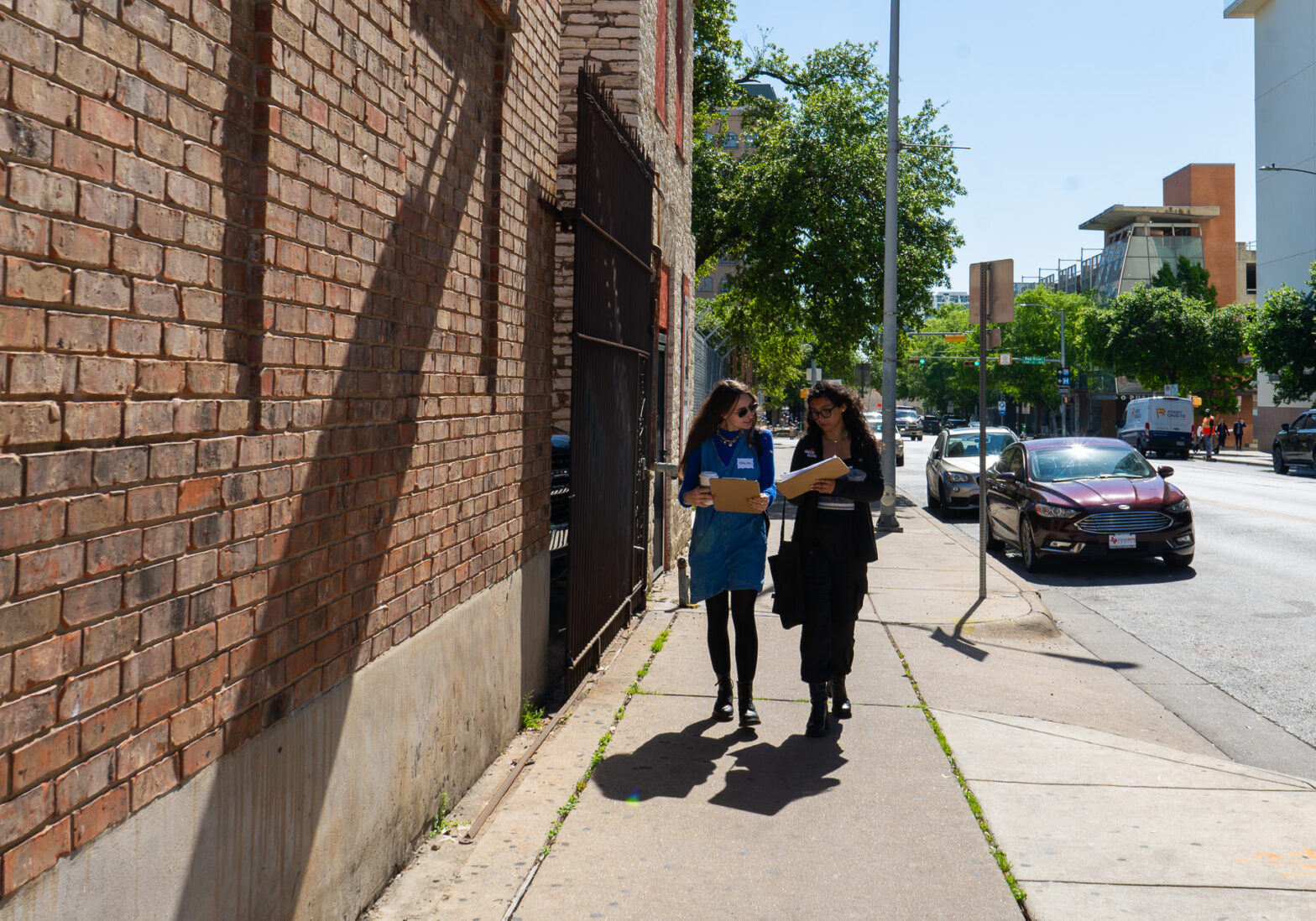walking canvasing around downtown reports and resources streetscape pedestrian